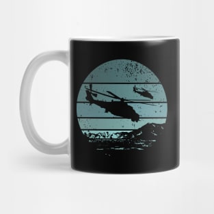 Mi-24 Hind helicopter sunset Mug